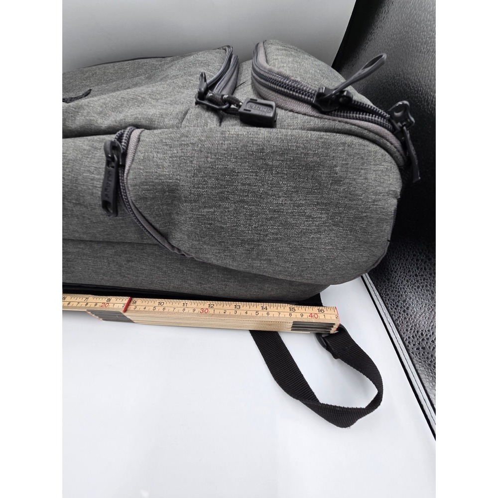 eBags Professional Slim Laptop Backpack Heathered Grey Travel Business Bag - Picture 8 of 11
